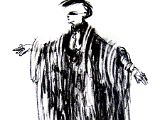 KLYTÄMNESTRA, Figur aus der Oper ELEKTRA, Bleistift-Kohlezeichnung, 70 x 50 cm.jpg